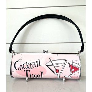 Little Earth Metal Fender Hand Bag Cocktail Time Purse Wendell August Handbag